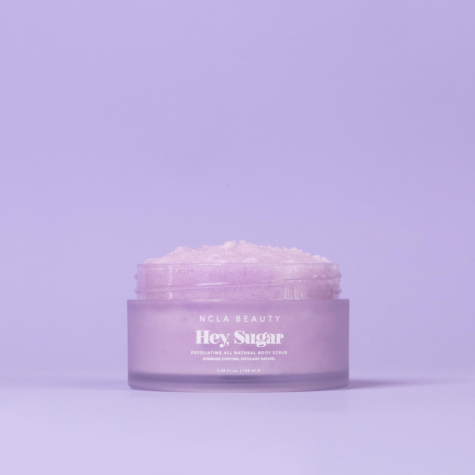 After use, skin appears soft, hydrated, and refreshed with Hey Sugar.