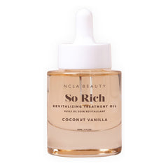 NCLA Beauty So Rich Revitalizing Oil bottle with coconut vanilla scent for nails