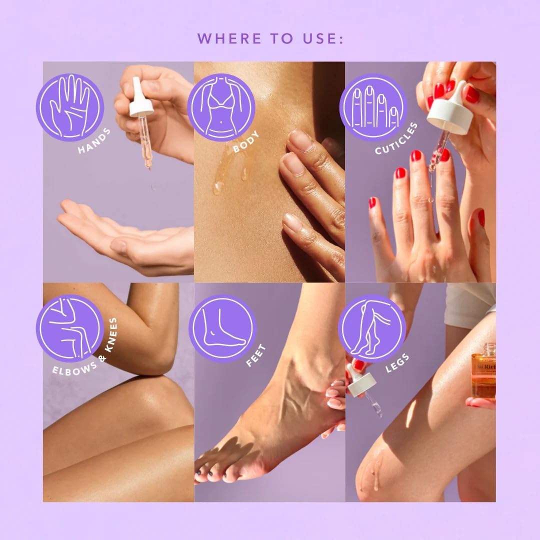 NCLA Beauty So Rich oil in hand showing smooth, fast absorption.