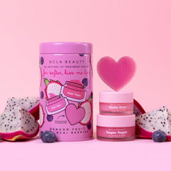 NCLA silicone lip scrubber adds gentle exfoliation.