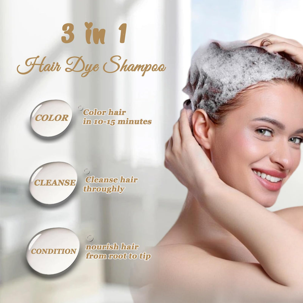 NCEPROHR herbal formula color shampoo packaging highlights mild, non-irritating ingredients
