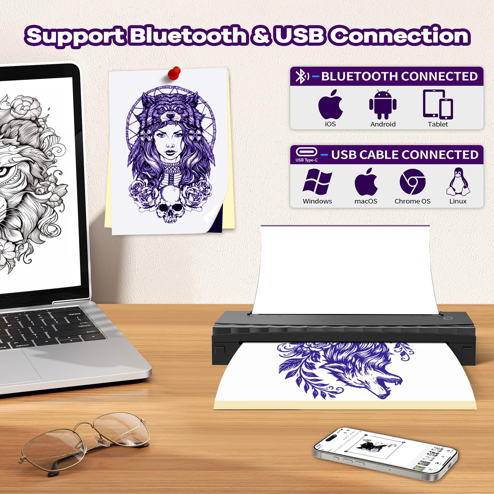 NDYIN D80 battery-powered design enables mobile sessions with long-lasting power.
