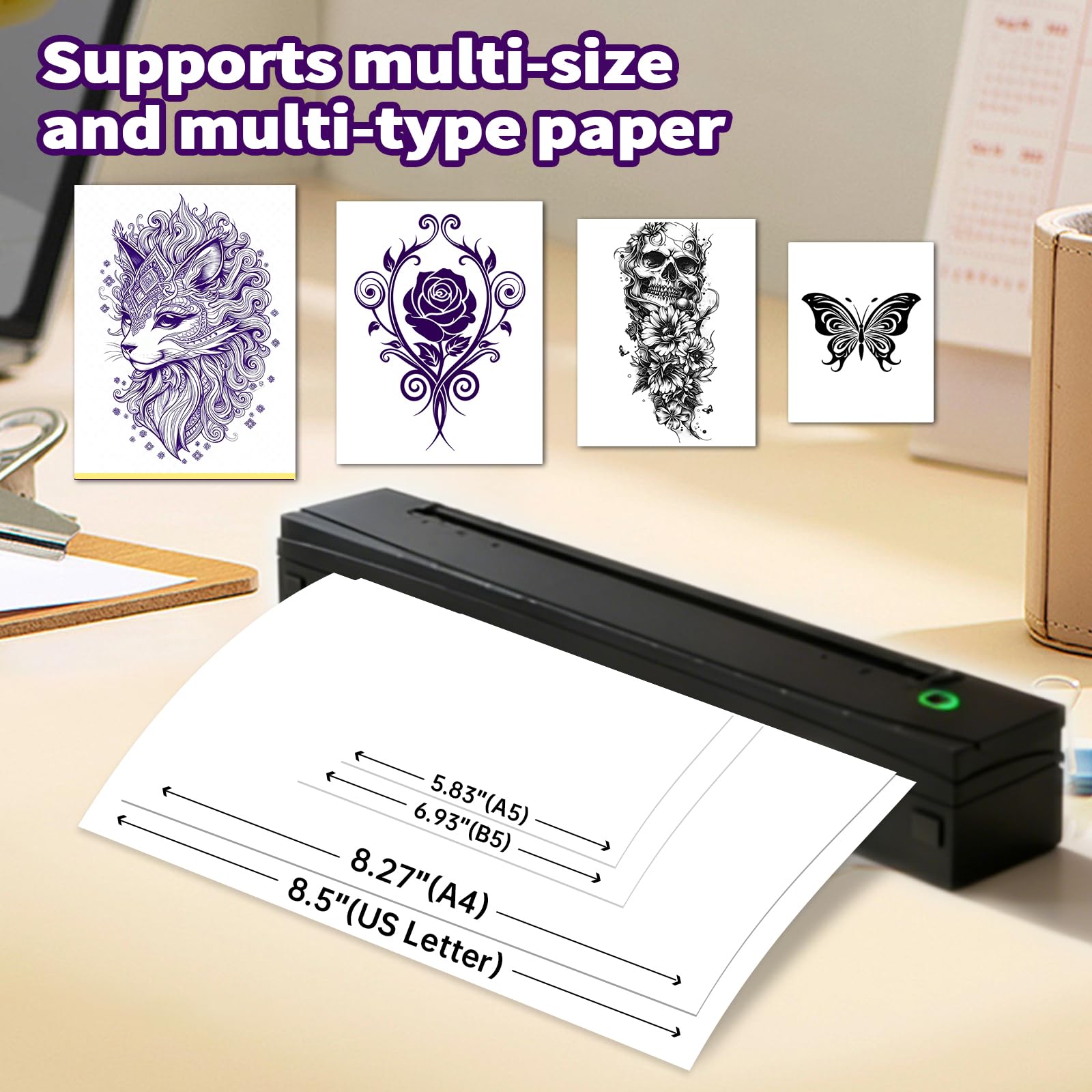 NDYIN D80 inkless printing delivers crisp stencils via heat transfer.