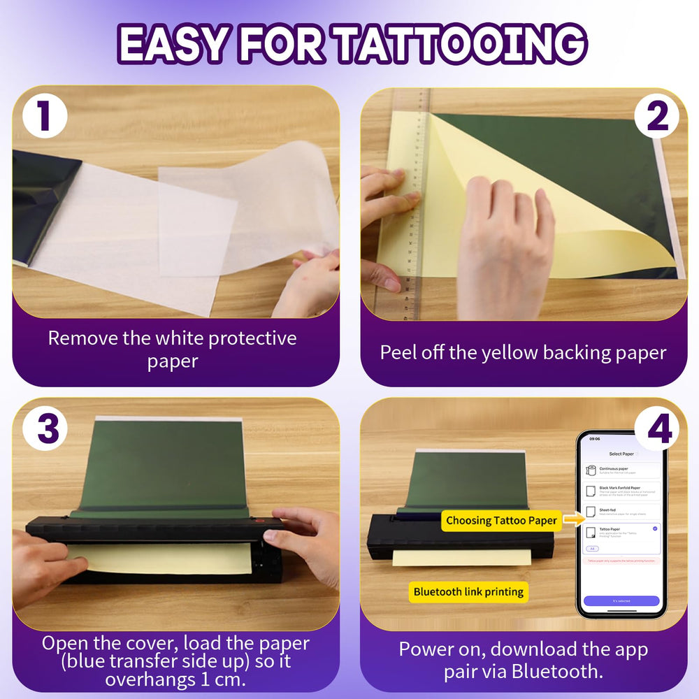 NDYIN D80 transfer paper kit includes 10 sheets for immediate use.