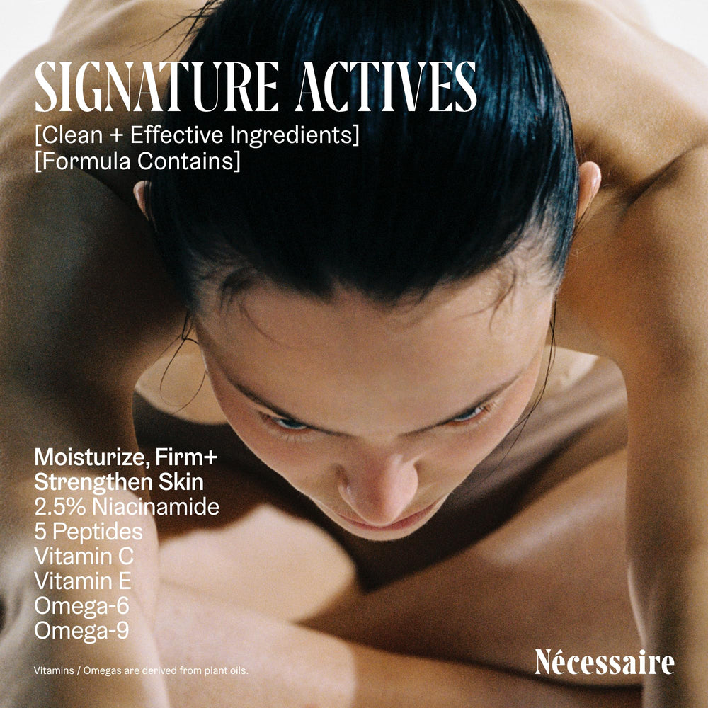 Nécessaire body lotion dermatologist-tested seal assures suitability for sensitive skin.