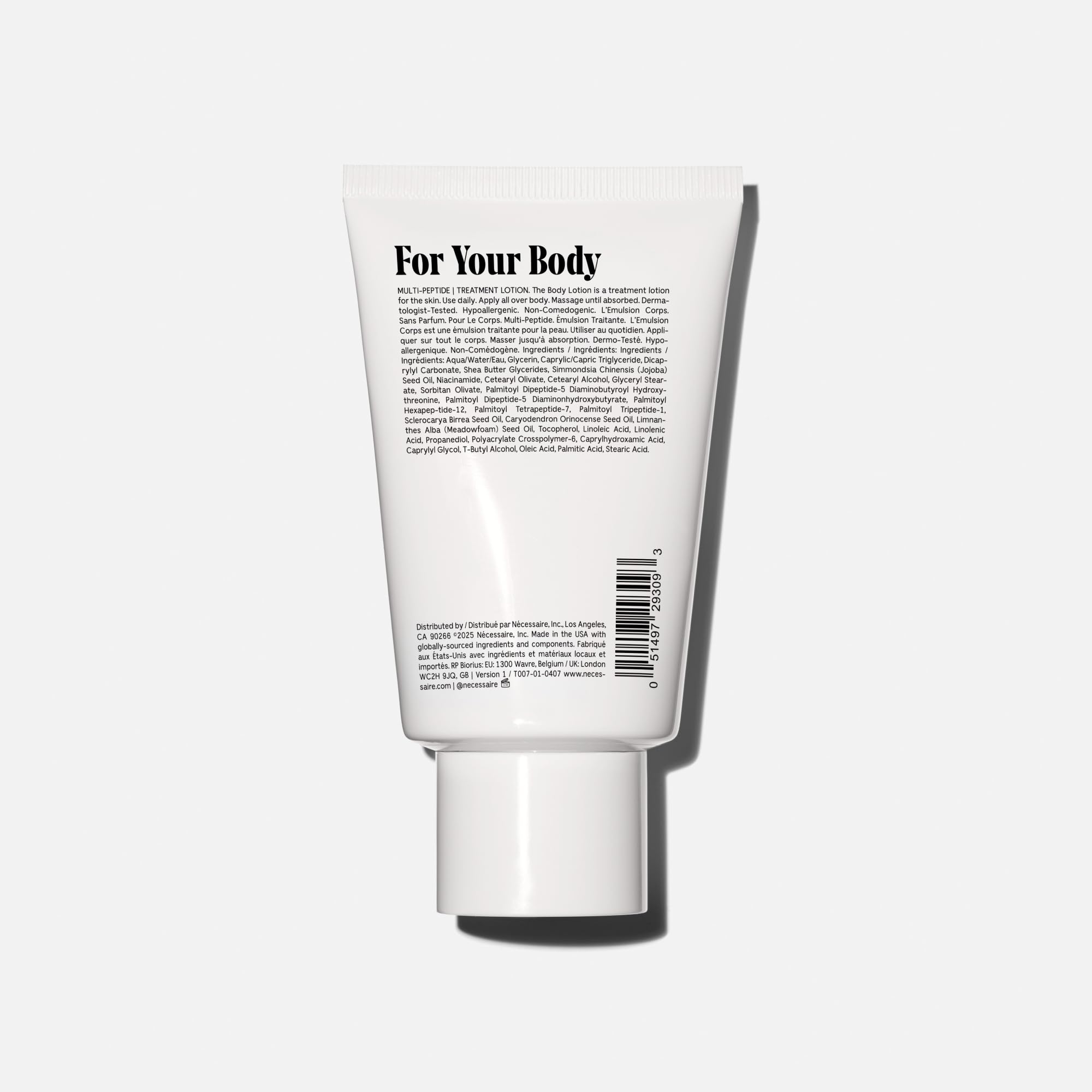 Nécessaire The Body Lotion with vitamins C and E oils nourishes the skin