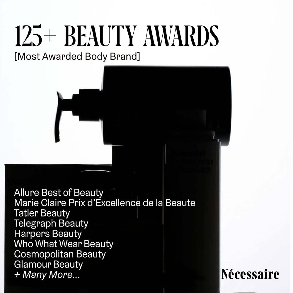 Nécessaire branding with sustainability certification icons signaling eco-friendly commitments