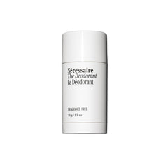 Nécessaire fragrance-free deodorant bottle close-up showing fragrance-free formula for sensitive skin.