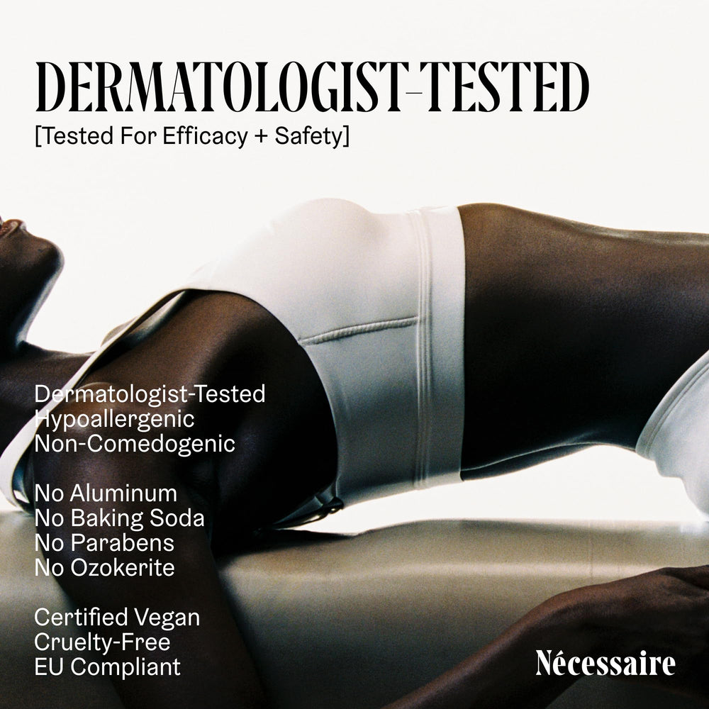 Nécessaire fragrance-free packaging emphasizes a clean, minimal design for fragrance-sensitive shoppers.