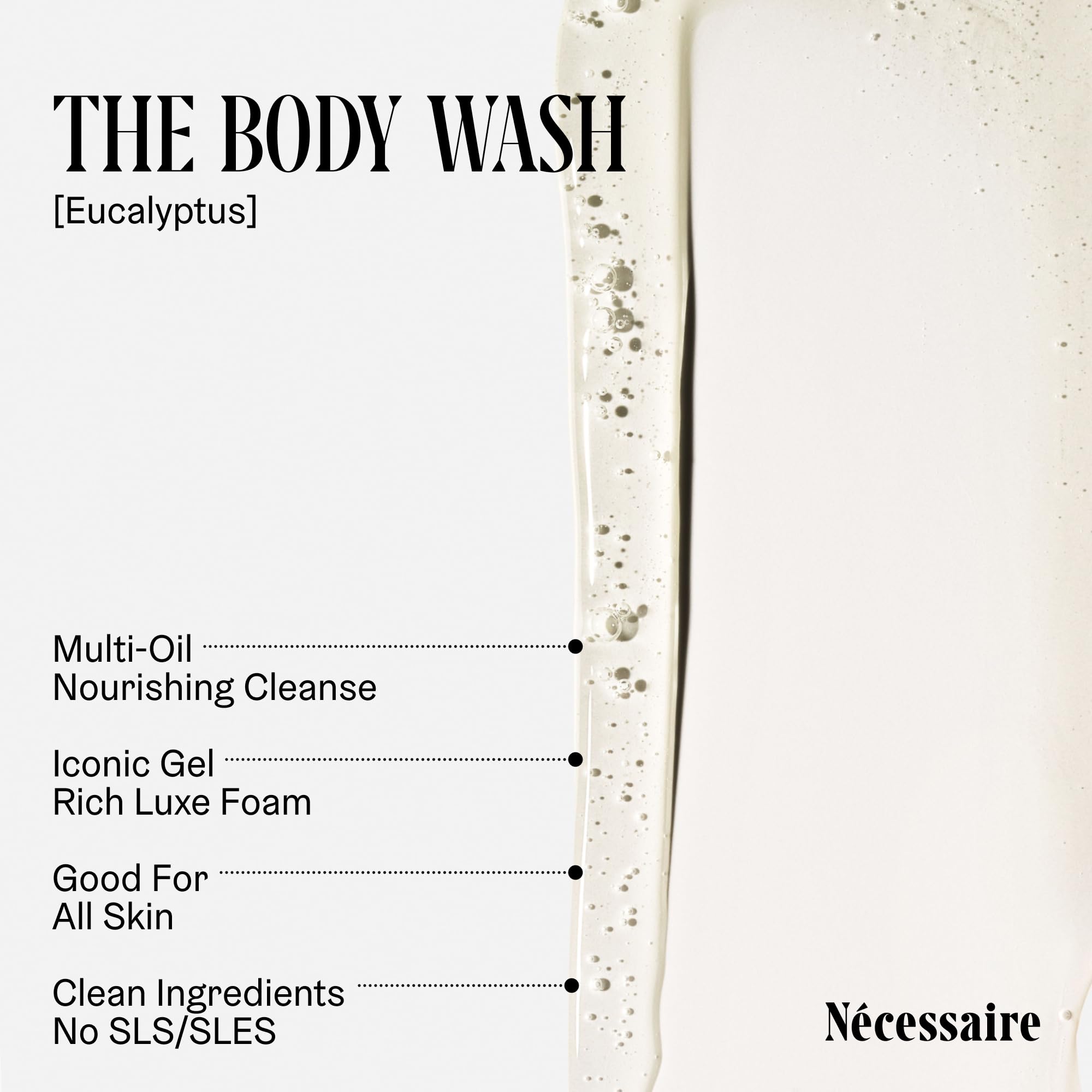Nécessaire Eucalyptus fragrance notes evoke spa-like eucalyptus and lavender experience