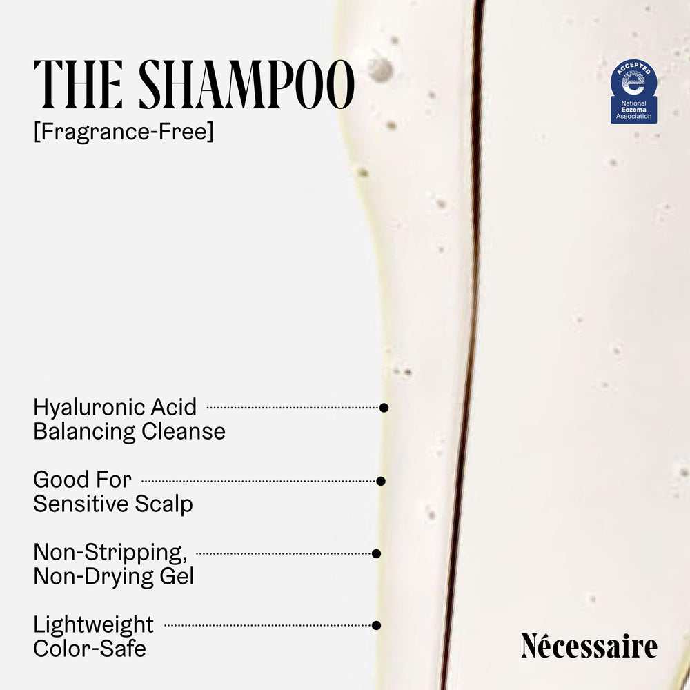 Nécessaire fragrance-free label emphasizing neutral wash.