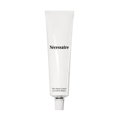 Nécessaire Hand Cream fragrance-free bottle shown for sensitive skin relief and non-greasy feel