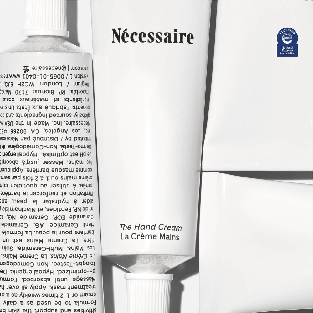 Nécessaire Hand Cream marula oil close-up emphasizing nourishing texture
