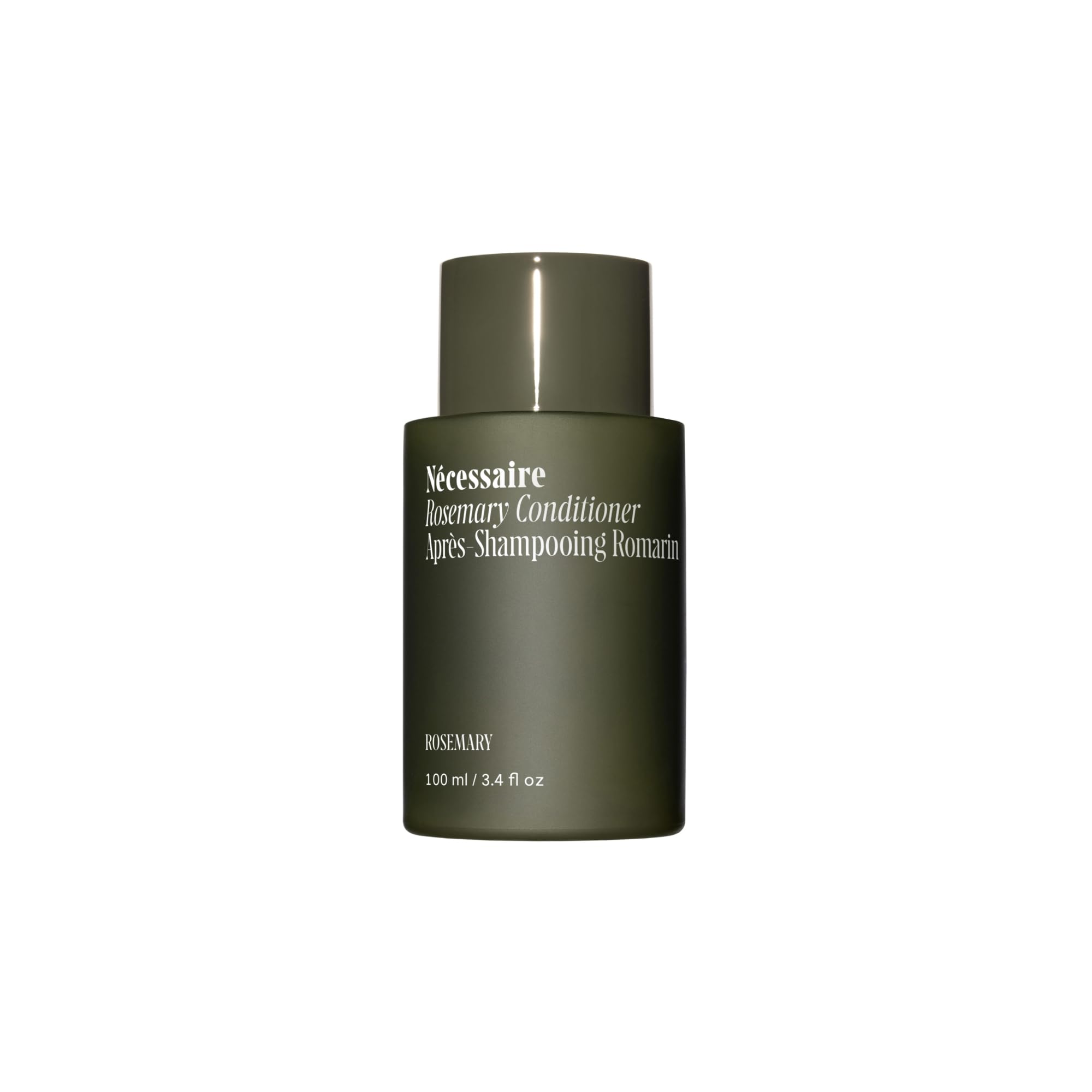 Nécessaire Rosemary Conditioner bottle for lightweight detangling and soft hair.