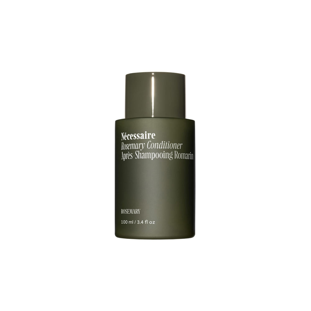Nécessaire Rosemary Conditioner bottle for lightweight detangling and soft hair.