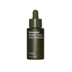 Nécessaire Rosemary Serum bottle close-up showing quick-dry finish.