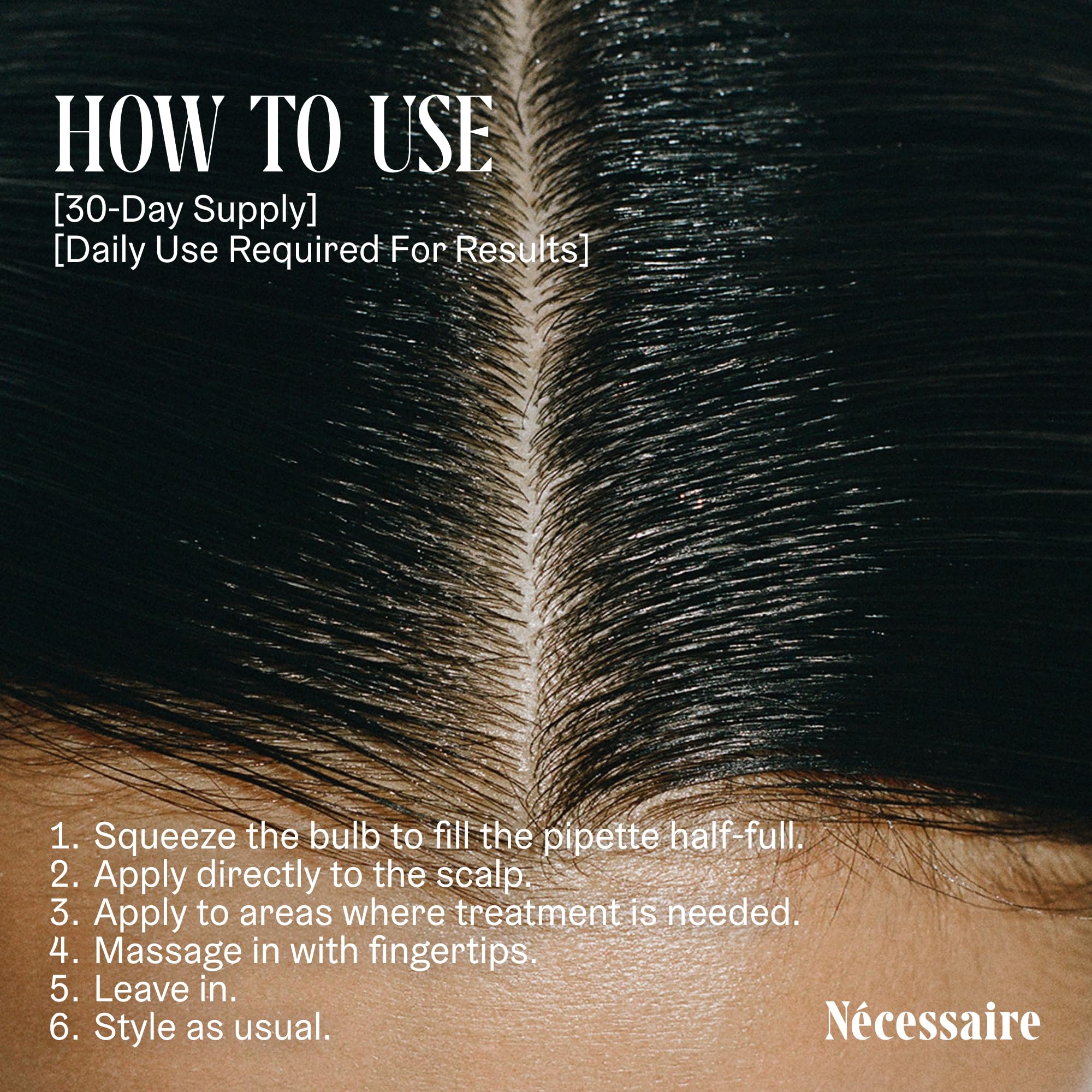 Nécessaire Rosemary Serum fragrance-free formula for sensitive scalps.