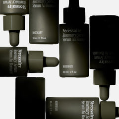 Nécessaire Rosemary Serum texture close-up showing smooth, light consistency.