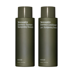 Nécessaire Rosemary Shampoo bottle highlights a gentle, sulfate-free cleanse for the scalp.