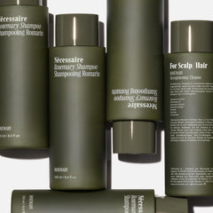 Nécessaire Rosemary Shampoo ingredients highlight rosemary extract and ceramides.