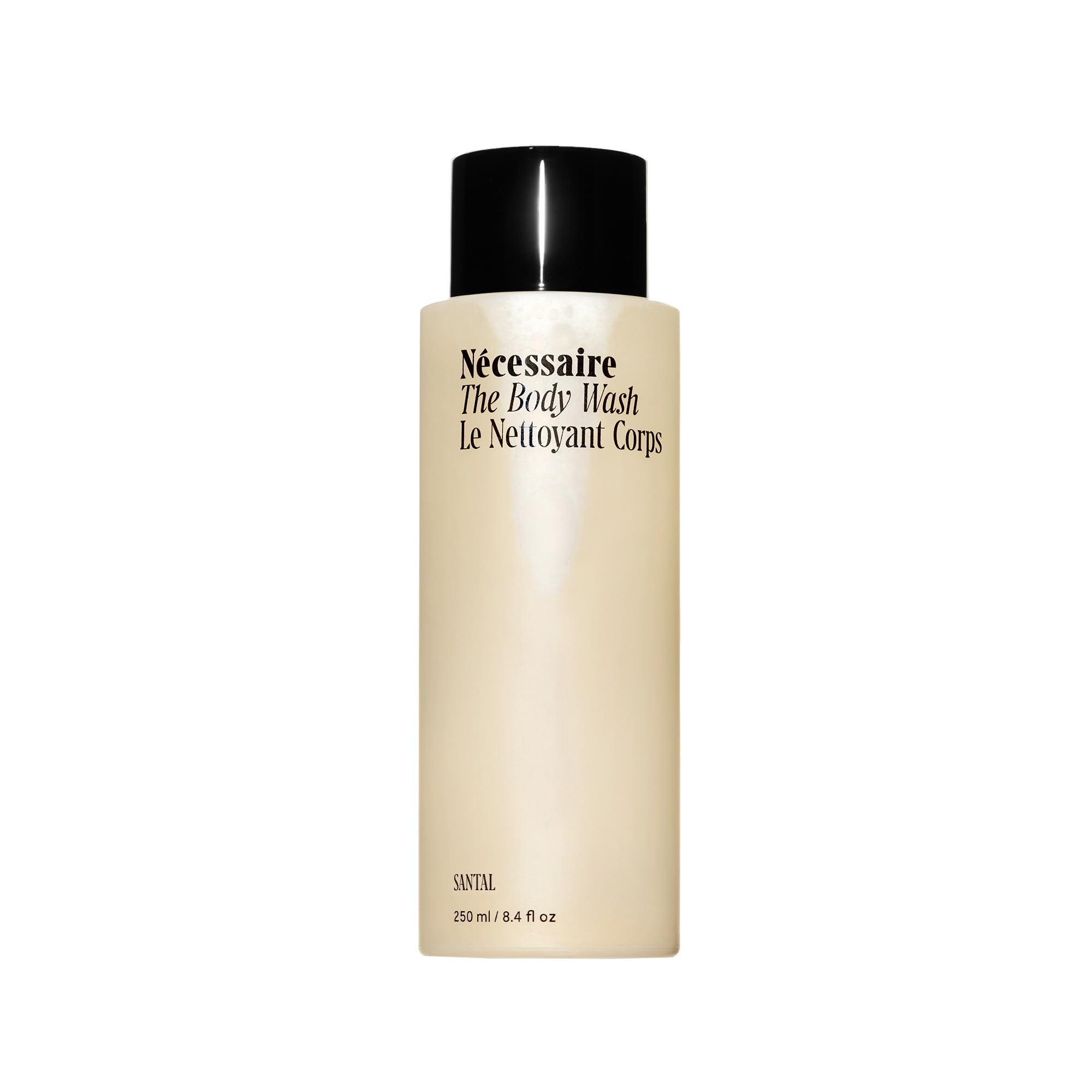 Nécessaire Santal body wash bottle for daily cleansing