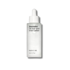 Nécessaire Scalp Serum bottle front shows fragrance-free formula suitable for sensitive scalps.