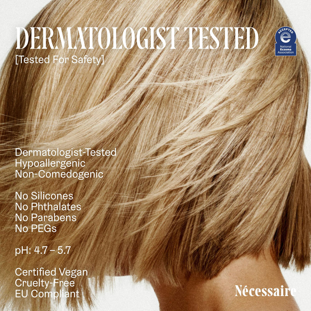Nécessaire Scalp Serum daily routine feel: non-greasy and non-sticky.