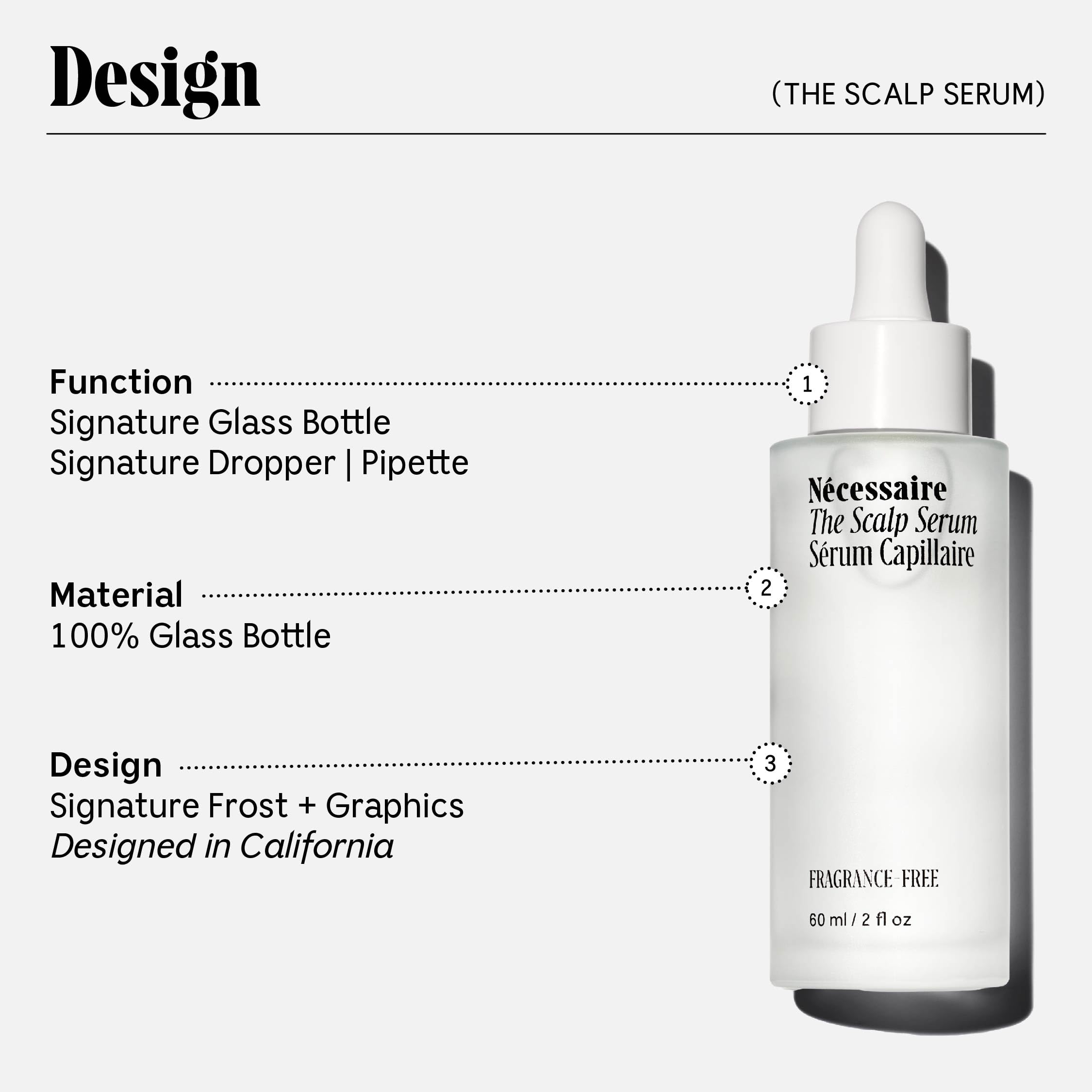 Nécessaire Scalp Serum daily-use-application demonstrates simple, consistent routines that may support scalp balance.