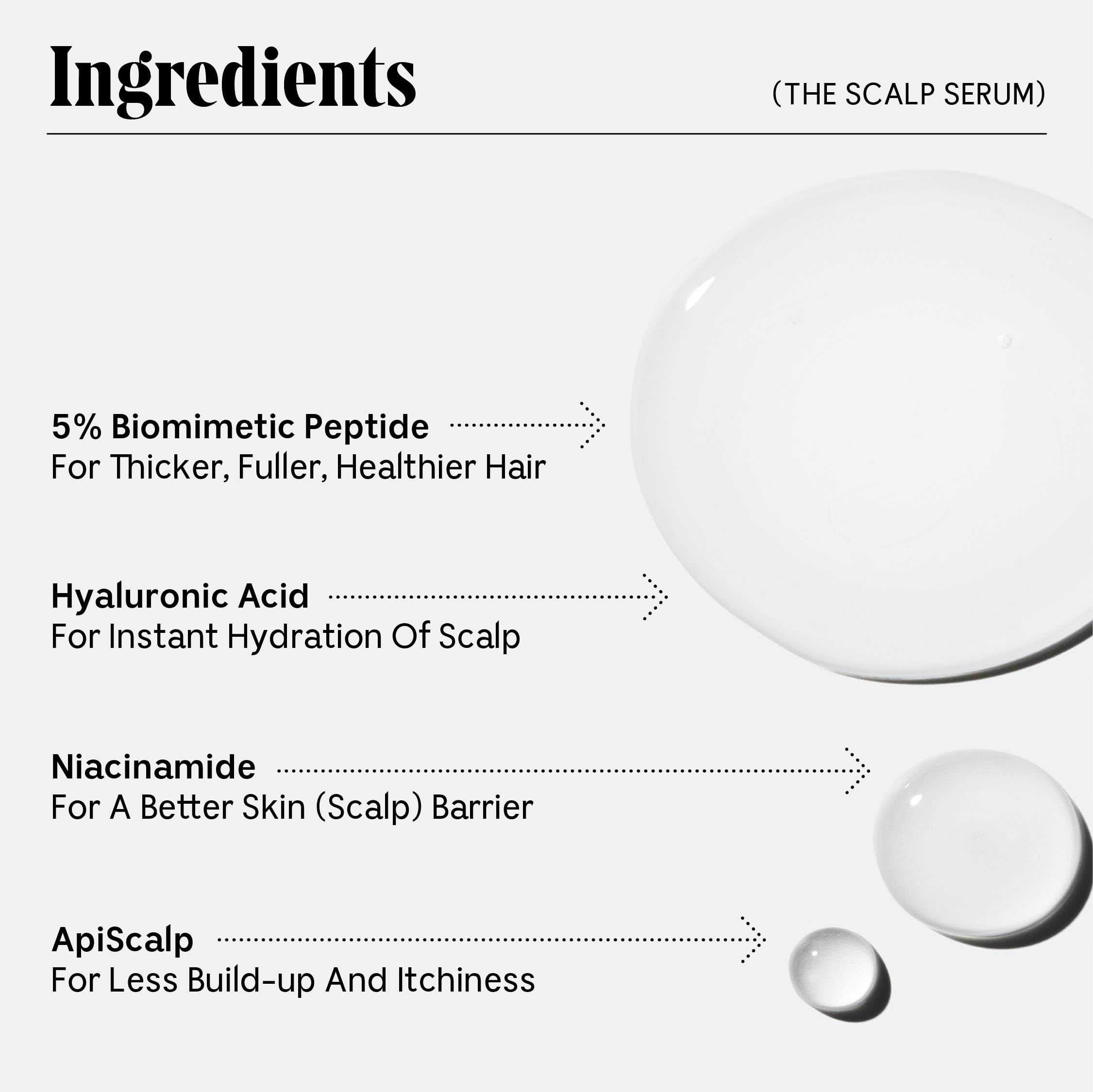 Nécessaire Scalp Serum texture-light highlights a non-greasy finish for daily use.