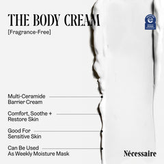 Nécessaire Shea Butter and Hyaluronic Acid combo provides lasting moisture and plumpness.