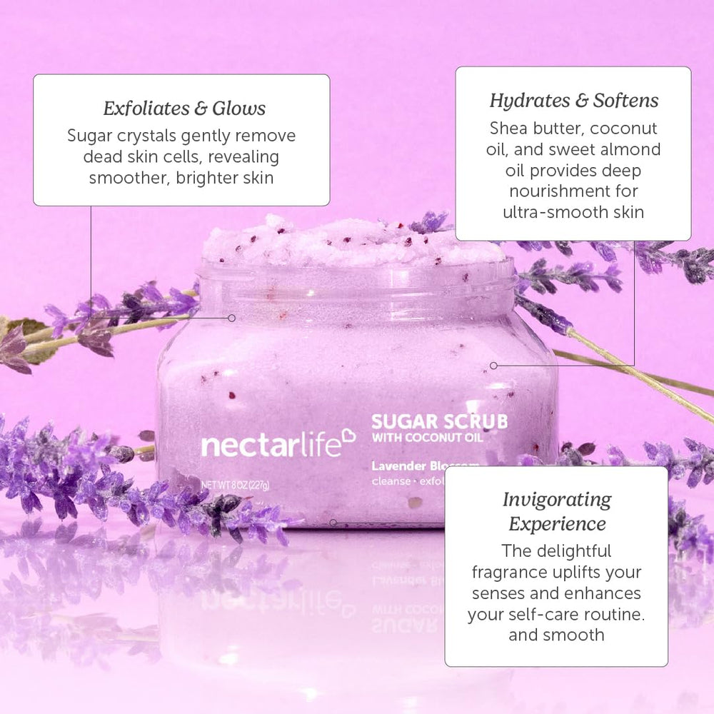 Nectar Bath Treats Shea butter moisture shown in creamy swirl in the jar.
