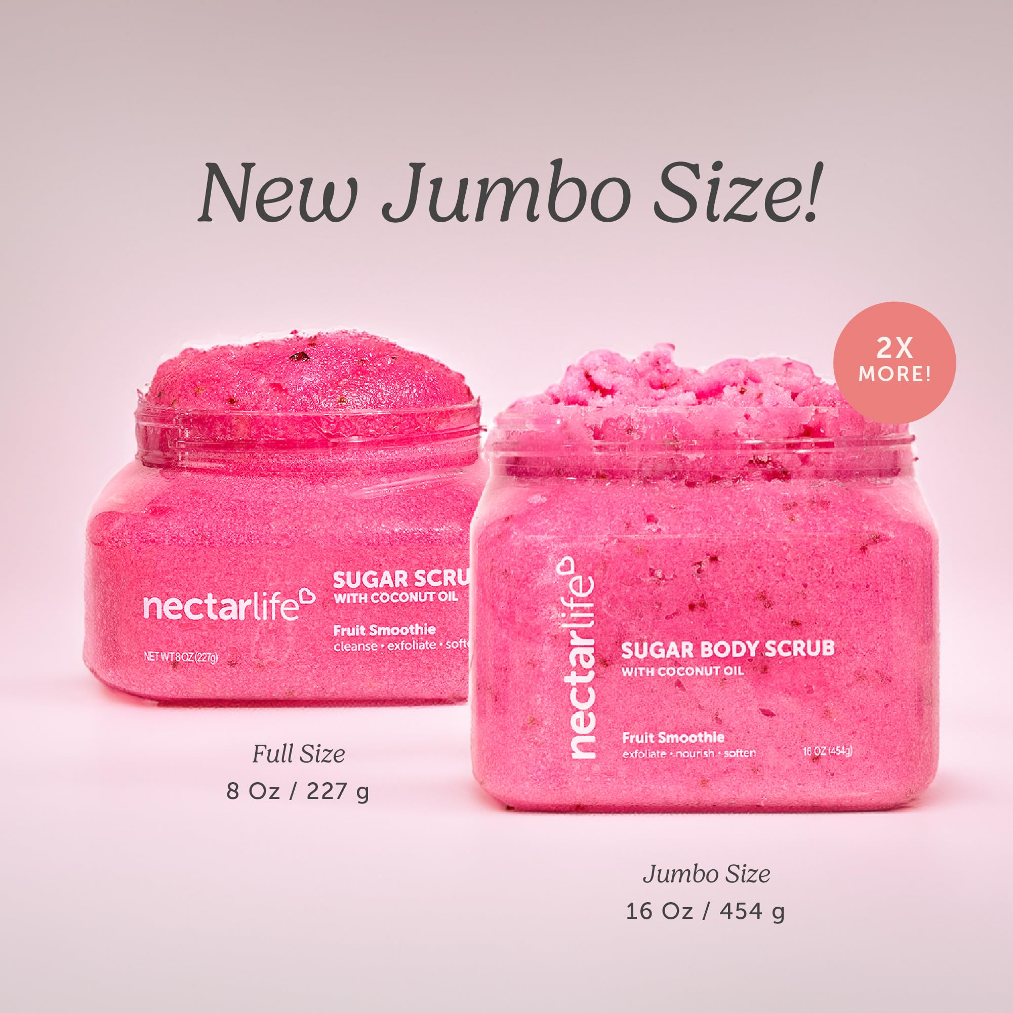 Nectar Life Exfoliating Sugar Scrub all natural ingredients label and cruelty free ritual
