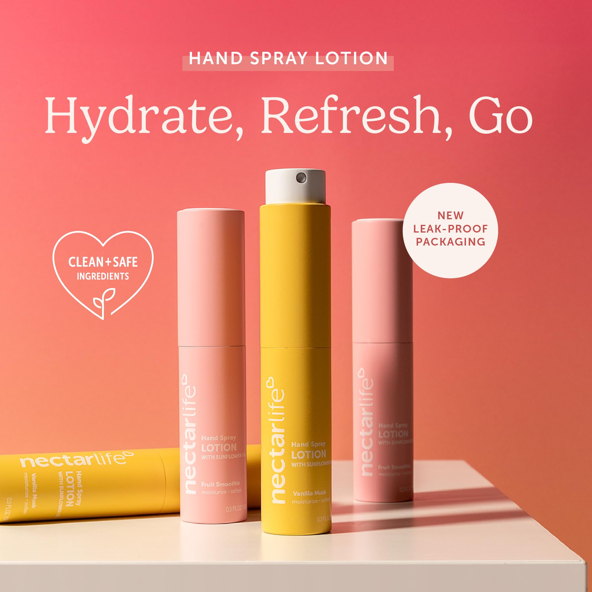 Nectar Life travel-size hand spray in pocket for on-the-go moisturization
