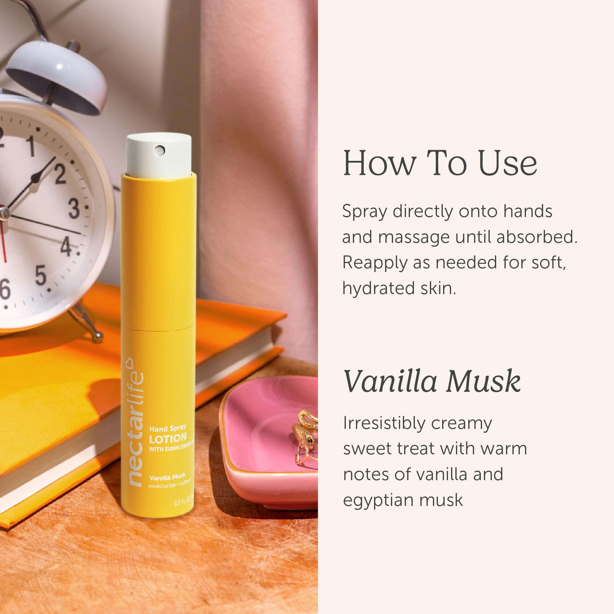 Nectar Life TSA-friendly spray fits in bag for travel
