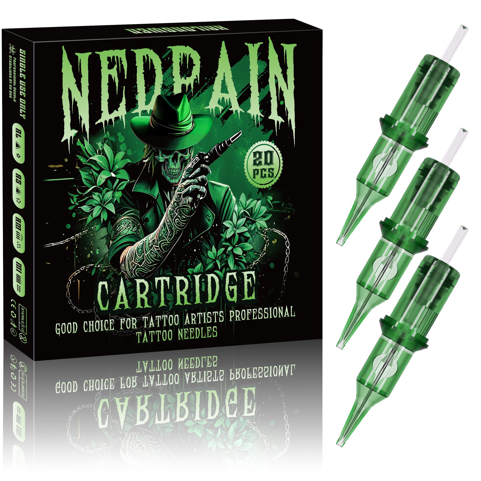 NEDPAIN 1209RL cartridge with membrane for steady ink flow.