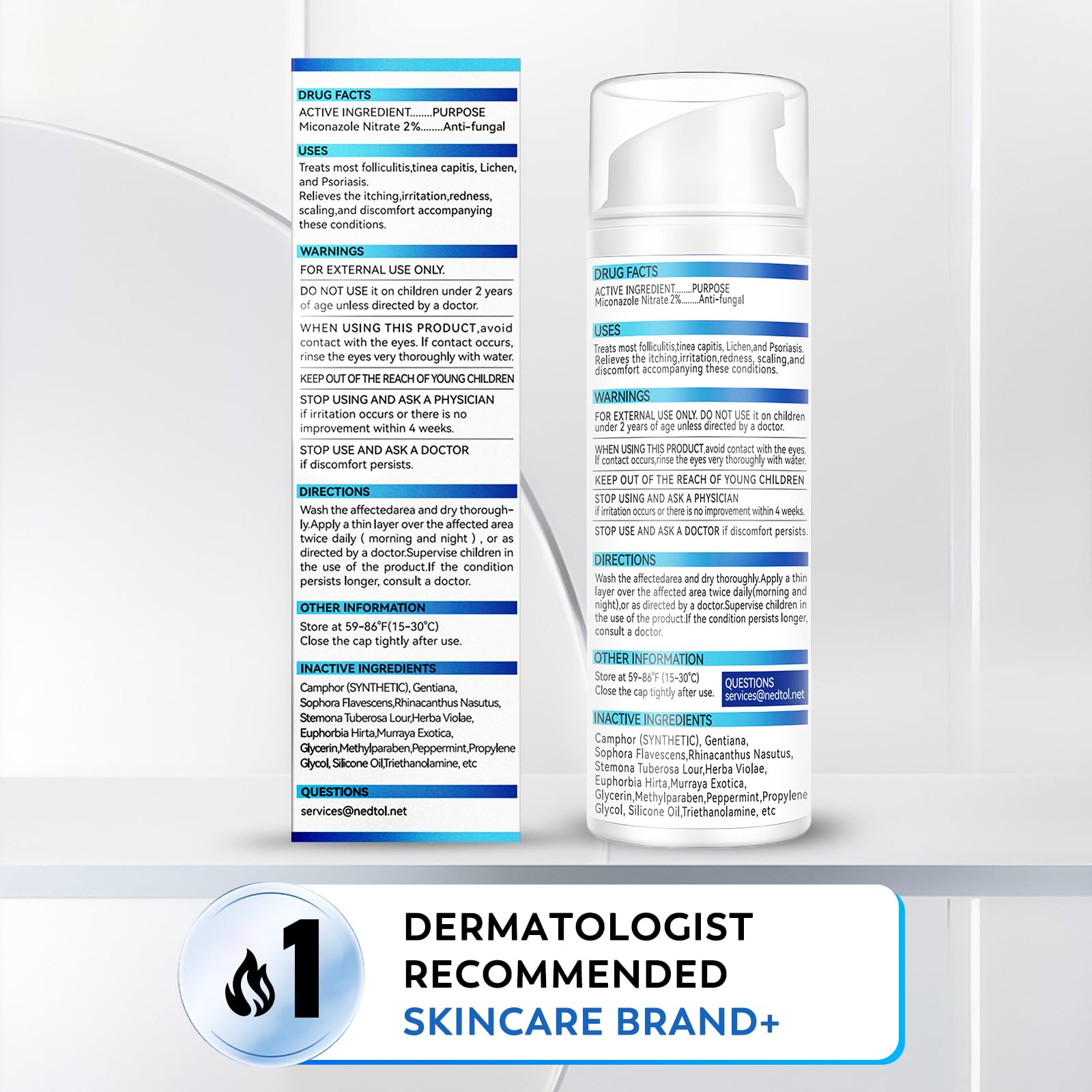 Nedtol daily-use formula supports sensitive skin balance.