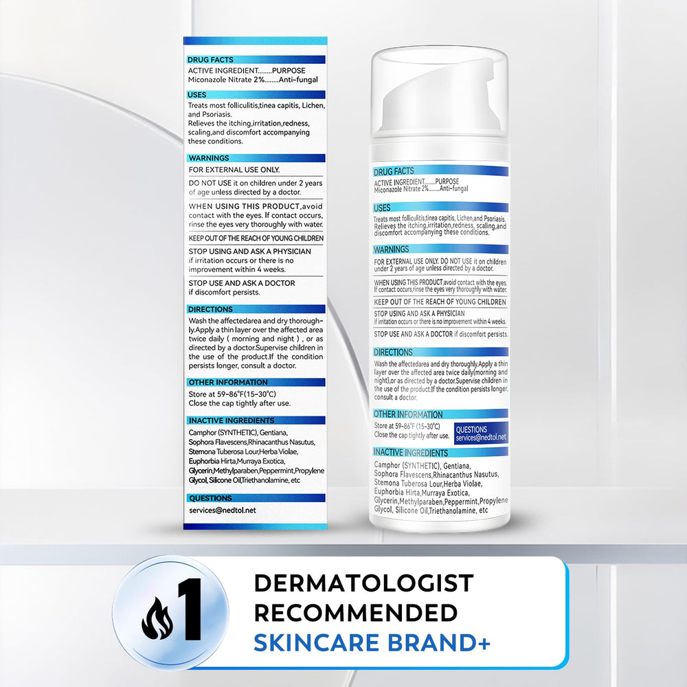 Nedtol daily-use formula supports sensitive skin balance.