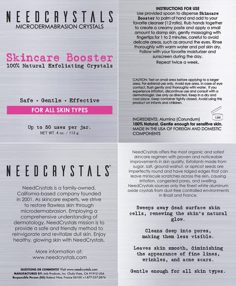 NeedCrystals face scrub application demonstrates easy, comfortable massaging routine