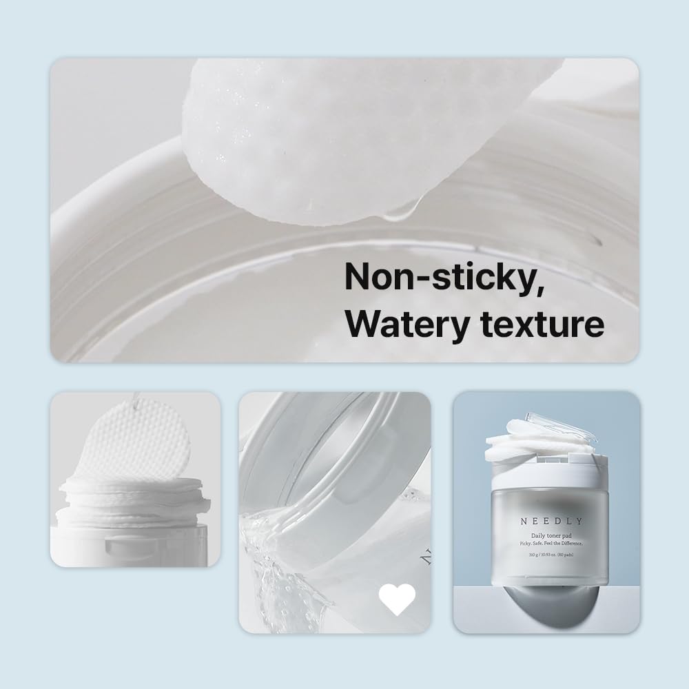Needly Daily Toner Pad features extra-large pads for full-face coverage.