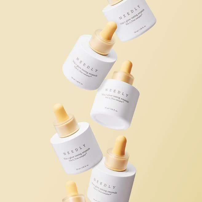 Glow shot of NEEDLY Vita C Glow Toning Ampoule