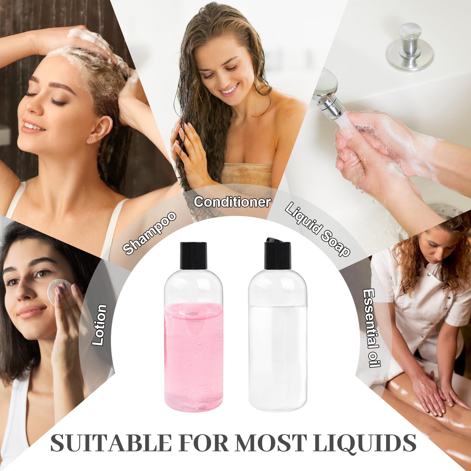 Neendohome multi-use bottle suitable for shampoo conditioner lotion and liquids