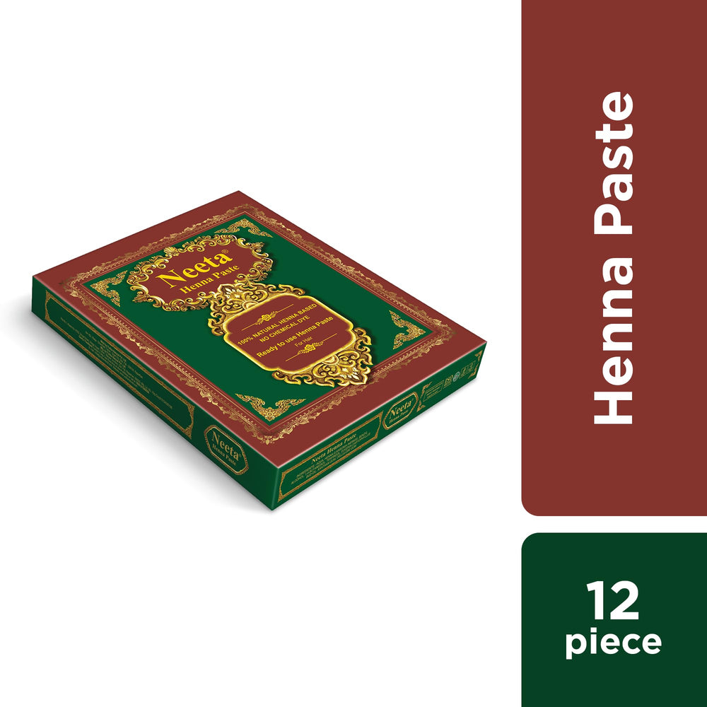 Neeta 12 pack henna cones for convenient at home color