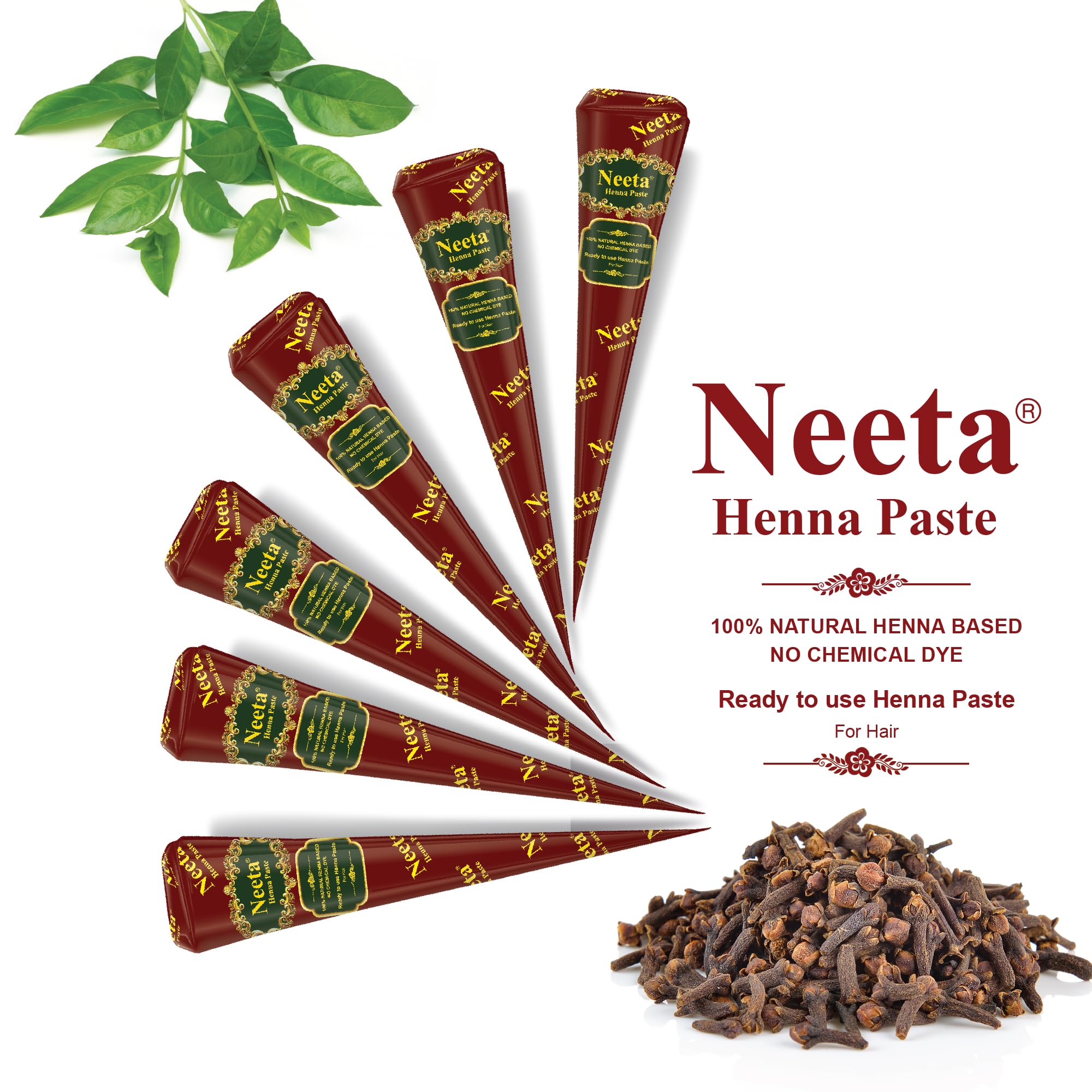 Neeta henna color develops to deepest brown in 1 2 days after application