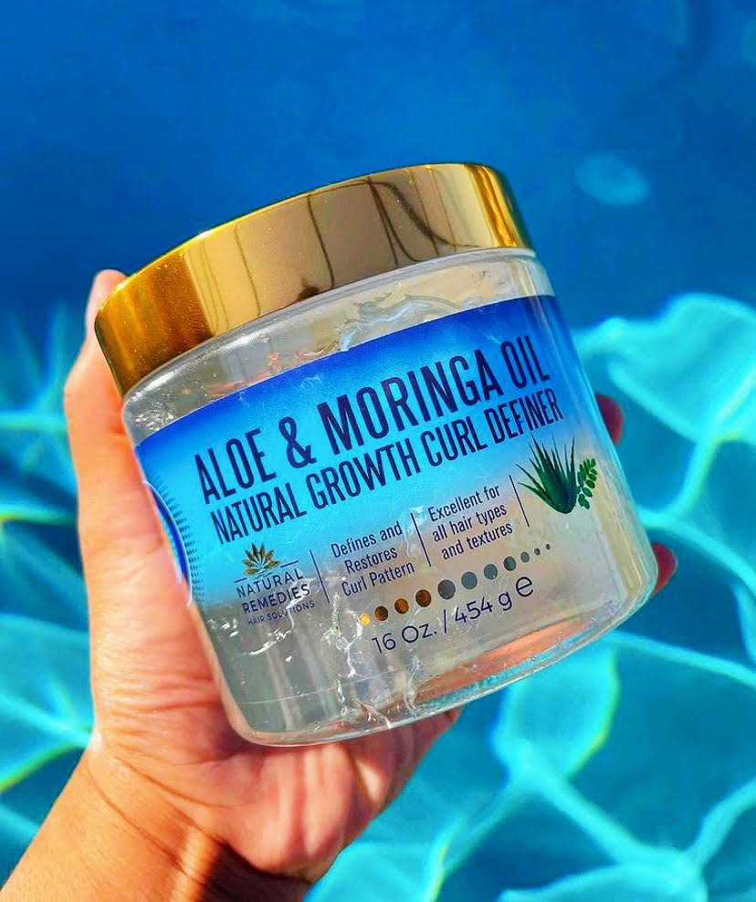 Nefertiti's Secrets Aloe Vera gel jar close-up with natural ingredients.