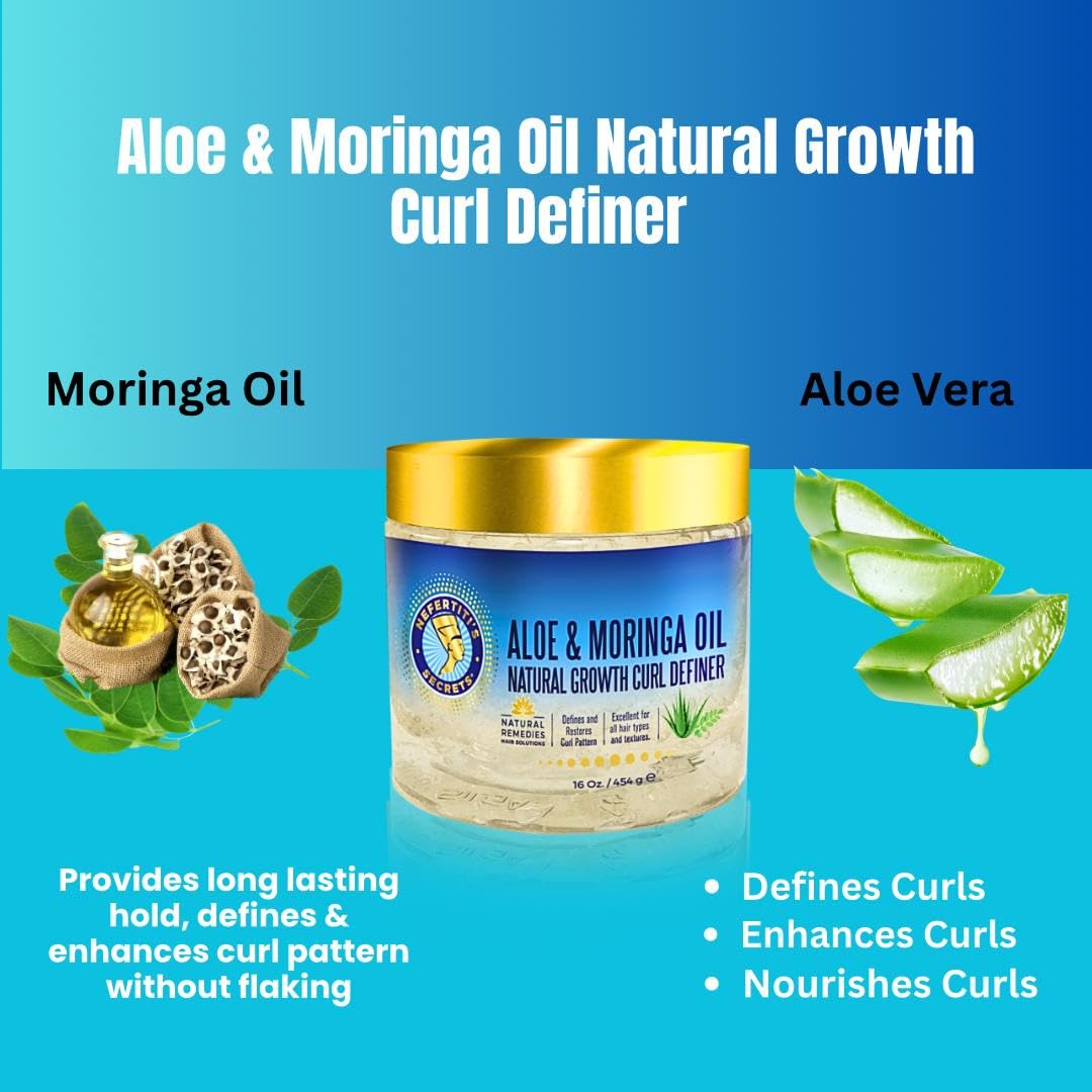 Nefertiti's Secrets defined curls model using gel.