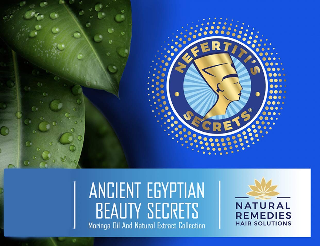 Nefertiti's Secrets frizz-control oil smooths curls for defined texture.