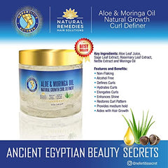 Nefertiti's Secrets moringa oil bottle with leaves signaling nourishment.
