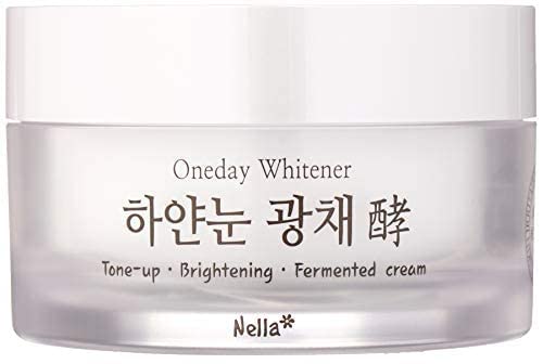 Nella Tone-Up Cream texture closeup highlighting moisturizing cream for dewy skin.