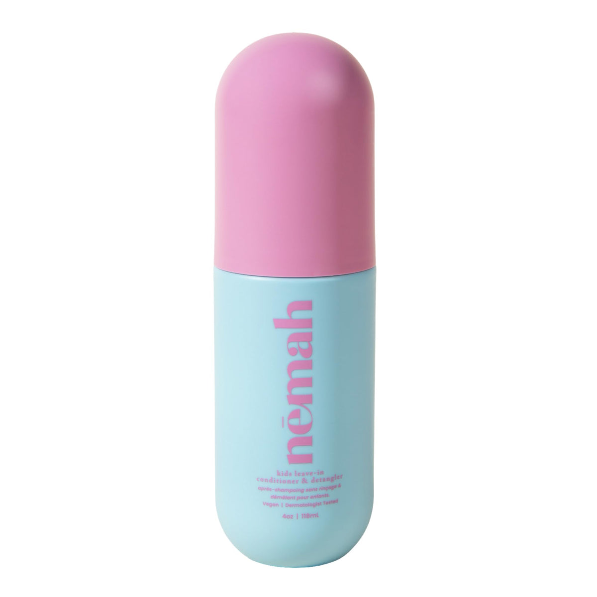 Nemah Kids Leave-In Conditioner bottle enables easy detangling and silky hair