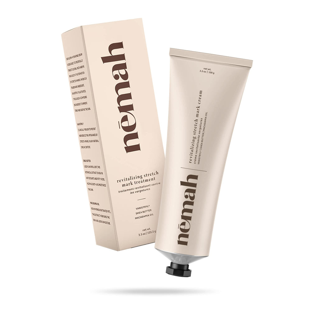 Nemah shea butter and macadamia oil swatch signals rich nourishment.